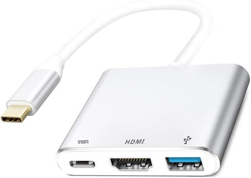 USB C to HDMI Adapter, USB-C Digital AV Multiport Adapter 4K HDMI Video Output USB 3.0 PD Charging Converter Hub Thunderbolt 3/4 Compatible with i...