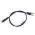 Headphone Splitter Cable for Computer, 3.5mm Female to 2 Dual Male Headphone Microphone Y Splitter Cable 0.3M 1FT (Black)......