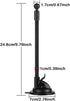 2 Pack Windshield Mount Car Holder Bracket Suction Cup Support Base with 17mm Ball Joint Connector Long Arm Gooseneck Hose Dashboard Stand for Gar...