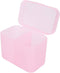 Dioche 2 Grids Nail Storage Box Nail Polish Remover Pad Storage Container Cosmetic Storage Box Organizer Holder Cotton Film Box for Nail Tools, Co...
