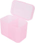 Dioche 2 Grids Nail Storage Box Nail Polish Remover Pad Storage Container Cosmetic Storage Box Organizer Holder Cotton Film Box for Nail Tools, Co...