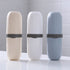 Travel Toothbrush Cup Case, Portable Plastic Holder Case Containers with Cover Toothpaste Storage Box for Business Trip Home Camping School Daily ...