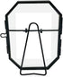 Isaac Jacobs 3.5x5 Vintage Style Octagon Brass & Glass, Metal Floating Picture Frame with Locket Closure (Vertical), Tabletop Display, (Fits up to...