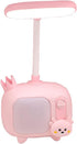 Little Deer Lamp with Pen Holder, Eye-Caring LED Portable Reading Light with 361 ° Curvable and Adjustable Neck-Pink...