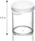 DecorRack 30 Plastic Mini Containers with Lids, 1oz, Craft Storage Containers for Beads, Glitter, Slime, Paint Pots or Seed Storage, Small Clear E...