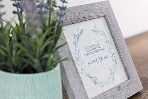 God Made You God Made Me, Then He Whispered Meant to Be Wedding Shower Gift Newlywed Framed Decor Art Picture Sign...