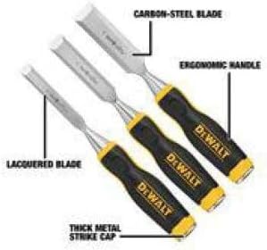 Dewalt Pro Wood Chisel Set 3 Piece...