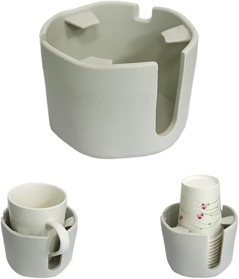 Desk Cup Holder,FINTHECH Suction Cup Holder with Strong Suction Cups, can be Used on Smooth Flat Surfaces, nightstands, Bathroom Cup Holders, Dres...