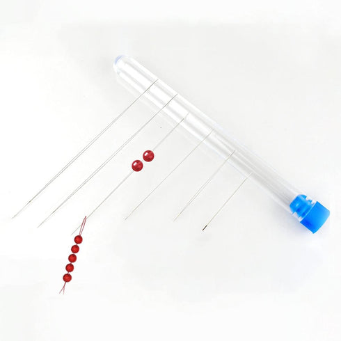 18 Pcs Beading Needles Set, 6Sizes Big Eye Beading Needles with Needle Bottle for Jewelry Making...