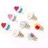 8 Pcs Baby Girls Hair Clips Ice Cream Shape Clips Glitter Sparkly Hair Bows Boutique Hair Barrettes hairpins hair accessories for Little Girls Tee...