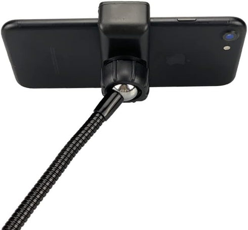 2 Pack Ring Light Phone Holder Replacement Clamp 17mm Rotate Ball Hole Clip Base for Hose Gooseneck Support Stand Live Broadcast Tripod Monopod Mo...