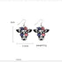 9 Pairs 4th of July Patriotic Earrings Set Cute Gnome Heart Star American Flags Animals Independence Day Acrylic Drop Dangle Earrings Memorial Day...
