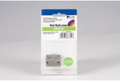 StarTech.com Right Angle DB9 to DB9 Serial Cable Adapter Type 1 - M/F - Serial adapter - DB-9 (M) to DB-9 (F) - GC99MFRA1...