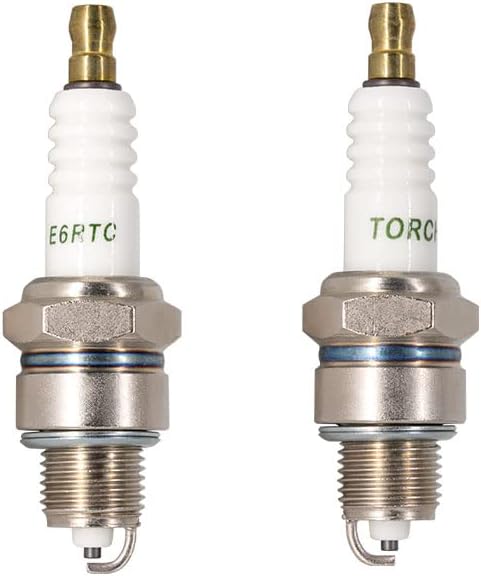 TORCH E6RTC Spark Plug Replace for NGK BPR6HS Spark Plug, for BOSCH WR7BC Spark Plug, for CHAMPION RL82YC Spark Plug, for DENSO IWF20 W20FPR-U Spa...