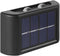 4 LED Waterproof Solar Fence Lights Up and Down, Small Solar Step Light, White Deck Lighting Illuminate Outdoor for Patio Shed Pool...
