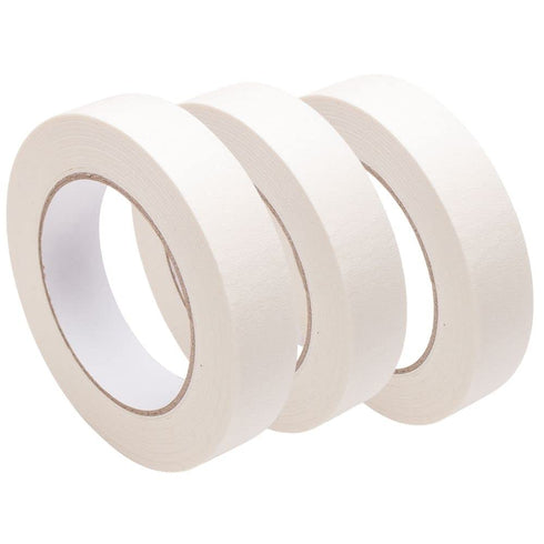 White Masking Tape for Artist, Removable Paper Tape for Drafting Art Watercolor Painting Canvas Framing 0.7in x 55yd 3Rolls. (3, White)...