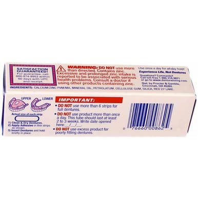 Fixodent Denture Adhesive Cream, Original, Strong And Long Hold - 0.75 Oz by Fixodent...