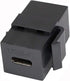 USB C Keystone Jack, Traovien USB 3.1 Type-C Connector Keystone Insert Female to Female, Coupler Type for Wall Plate Outlet Panel-Black(1pcs)...
