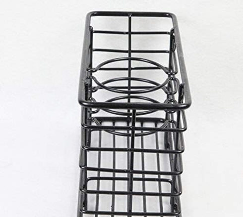 YCOCO Hair Dryer Holder,Hair Tool Organizer Wall Mount Metal Wire Bathroom Hair Care Styling Tool Organizer Storage Basket for Hair Dryer, Flat Ir...