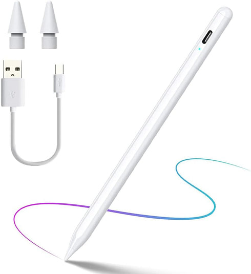 Stylus Pen for iPad Active Stylus Pen Apple Pencil Compatible with iPad (2018-2022) iPad Pro 11/12.9 in, iPad 6/7/8th, iPad Air/Mini Palm Rejectio...