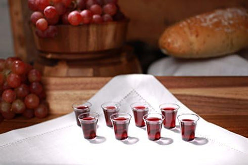 Grace Communion Cups - Disposable Plastic 100 per box - Fits Standard Holy Communion Trays...