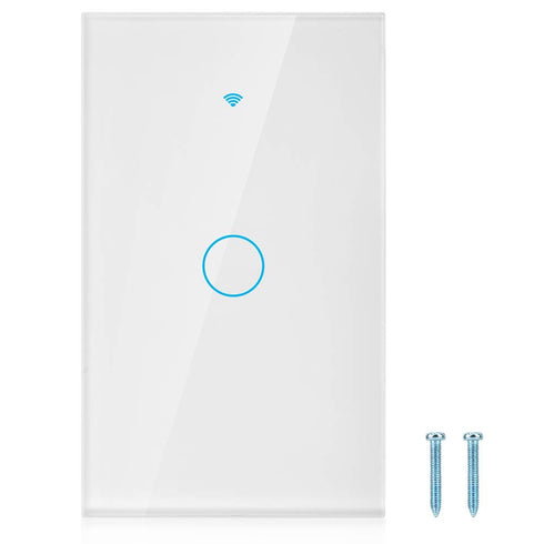 Switch, Remote Switch with Highly Sensitive Touch Keys, Suitable for Google, 1-Way AC(White)...