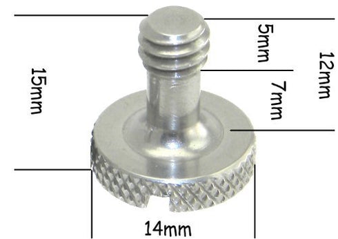 Steel Screws 1/4" Tripod Quick Release QR Plate Camera Flathead Slot Stainless SS ideal for Manfrotto / Sachtler (3 Pack)...