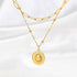 Feilifan Dainty Gold Layered Necklaces for Women, 18K Gold Plated Stainless Steel Necklace, Adjustable Pendant Necklace...