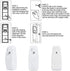 Automatic Adjustable Fragrance Dispenser Wall-mounted Aerosol Spray Air Freshener Standing Fragrance Dispenser for Home Room Office Hotel...