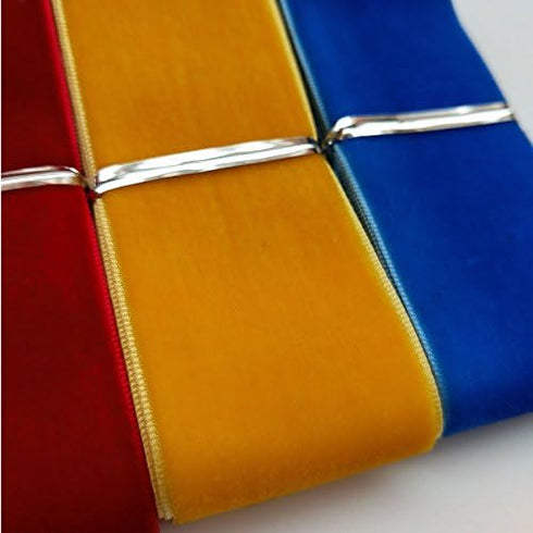 Chenkou Craft 20Yards 1 1/2" Velvet Ribbon Total 20 Colors Assorted Lots Bulk...