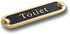 Toilet Brass Bathroom Door Sign. Traditional Style Home Décor Wall Plaque Handmade By The Metal Foundry UK....