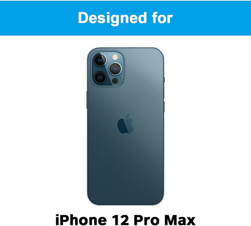 GLASS-M Anti-Blue Light Screen Protector for iPhone 12 Pro Max, Eye Protection 9H Tempered Glass Film, Full Coverage Blue Light Blocking Screen Co...