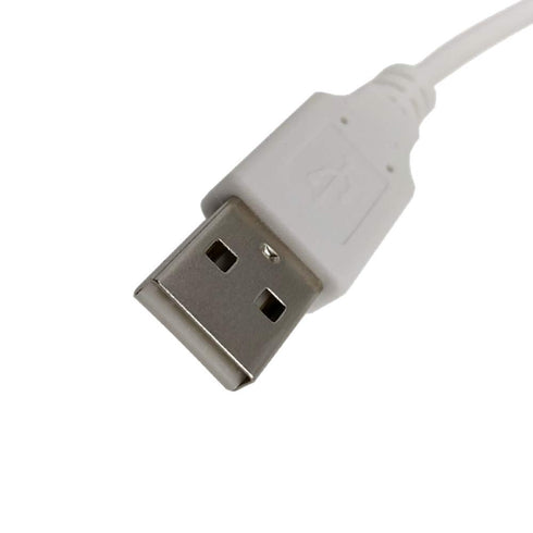 3pcs Extension Cable USB to DC Cable - 5V USB 2.0 Port Male to DC 5V Male 5.5mm x 2.5mm Power Cord White 100cm(3.3ft)...