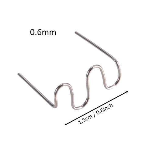 Mtsooning 1000 PCS Car Bumper Repair Pre Cut Wave Staples, Welding Rods Hot Staple Machine Plastic for Repair Auto Dashboards Lamp Holders Rings D...
