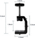 SLOW DOLPHIN Photography C Clamp Camera Clamp Mount with 1/4" Screw for Photo Studio Video DSLR,Cameras, Light Stand, Desk, Rods, Hooks, Shelves, ...
