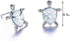 4 Pairs Cute Rhinestone Turtle Stud Earrings...