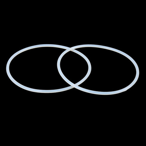 X AUTOHAUX Silicone O-Rings, 105mm OD 98mm ID 3.5mm Width VMQ Seal Gasket for Compressor Valves Pipe Repair, White, Pack of 4...