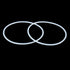 X AUTOHAUX Silicone O-Rings, 105mm OD 98mm ID 3.5mm Width VMQ Seal Gasket for Compressor Valves Pipe Repair, White, Pack of 4...