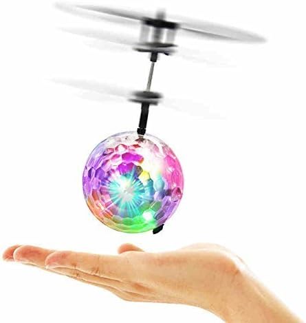Flying Ball RC Toys For Children Goo Play For Child Ball Helicopter Gifts For Child Built-In-Shinning LED Disco Light Induction Ball Children Play...