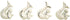 Rustic White Cast Iron Mermaid Cabinet Handles Drawer Pulls, Set of 4, 2 Inch...