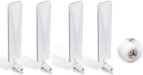 4G 5G LTE Antenna 9dBi SMA Male Cellular White SMA Antenna for Wireless CPE Router Hotspot Cellular Gateway Industrial IoT Router Trail Game Camer...