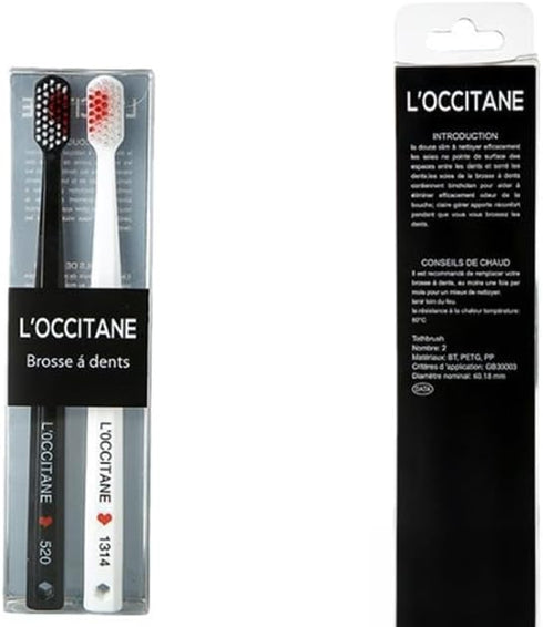 2pcs Toothbrushes Black and White Heart Shaped Couple Toothbrushes Eco Friendly Nano Toothbrushes Dental Care Brush Manual Toothbrushes Toothbrush...