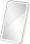 Car Sunshade Mirror Clip Vanity Mirror, Car Sun Visor Makeup Mirror Surround LED Lights Touch Screen Plug and Play with Back Clip, Universal for C...