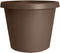 The HC Companies 6 Inch Round Prima Planter - Small Plastic Plant Pot with Rolled Rim for Indoor Outdoor Plants Flowers Herbs, Chocolate...