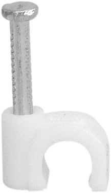 100 Pack White Ethernet / RG59 / 6mm Nail in Cable Clips...