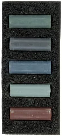 Rembrandt Soft Pastel Micro Set, 5-Piece Half Sticks, Storm Greys...