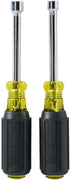 Klein Tools 630M Tool Set, Made in USA, Magnetic Nut Driver Set with Nut Driver Sizes 1/4 and 5/16-Inch, 3-Inch Hollow Shaft, Cushion Grips, 2-Pie...