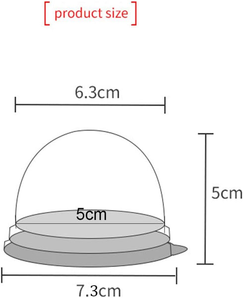 EchoDone 50 Set Clear Plastic Mini Cupcake Boxes Muffin Pod Dome Muffin Single Container Box Wedding Birthday Boxes (Gold)...