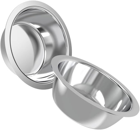 45oz Stainless Steel Dog Bowls Set 2 Pack for Replacement Dog Bowl for Stand, 5.6 Cups Metal Dog Bowls with 1.97 inch Deep, Large Dog Water Bowl f...