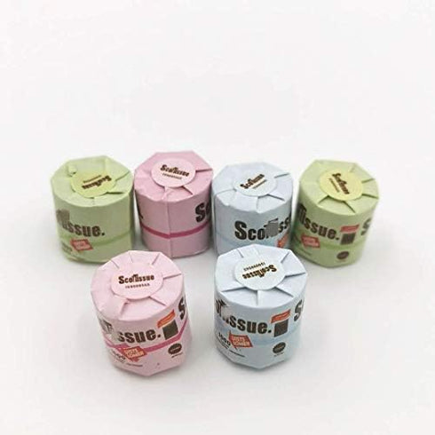 Dollhouse Decoration Accessories, 1:12 Dollhouse Miniature Scene Model 6 PCS Paper Towels Set (6 PCS, 12 x 11 mm)...